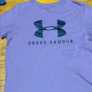 Under Armour Men's Short Sleeve Tee in Purple and Black